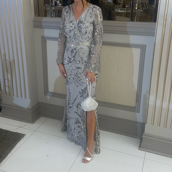 Mac Duggal Beaded Trumpet Gown - Picture 2 of 9